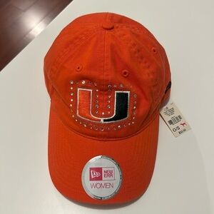 NWT Pink Hurricane Orange Cap